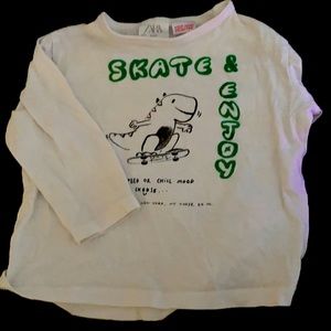 Zara white boy long sleeve